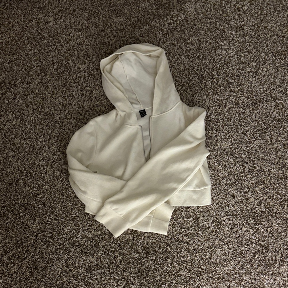 Cream Hooded Sweatshirt